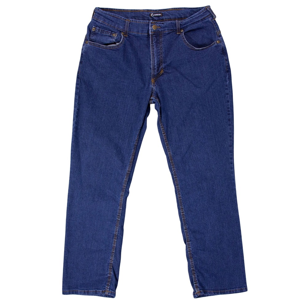 Origin Delta 68 Performance Denim Jeans Mens 34x30 Blue Made in‎ USA Stretch